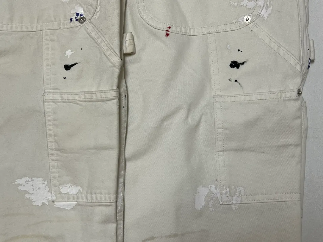Proofing comparison GALLERY DEPT. PAINTED CARPENTER FLARE graffiti logging pants 30/32/34/36 size